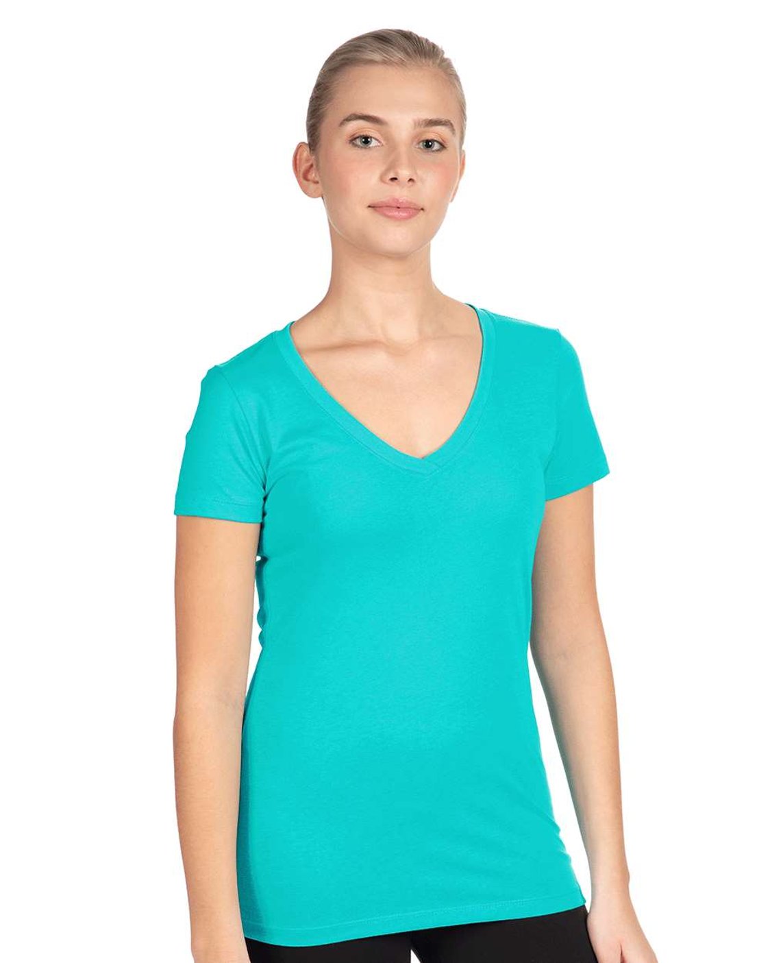 Ladies Premium V-neck Cut T-shirts