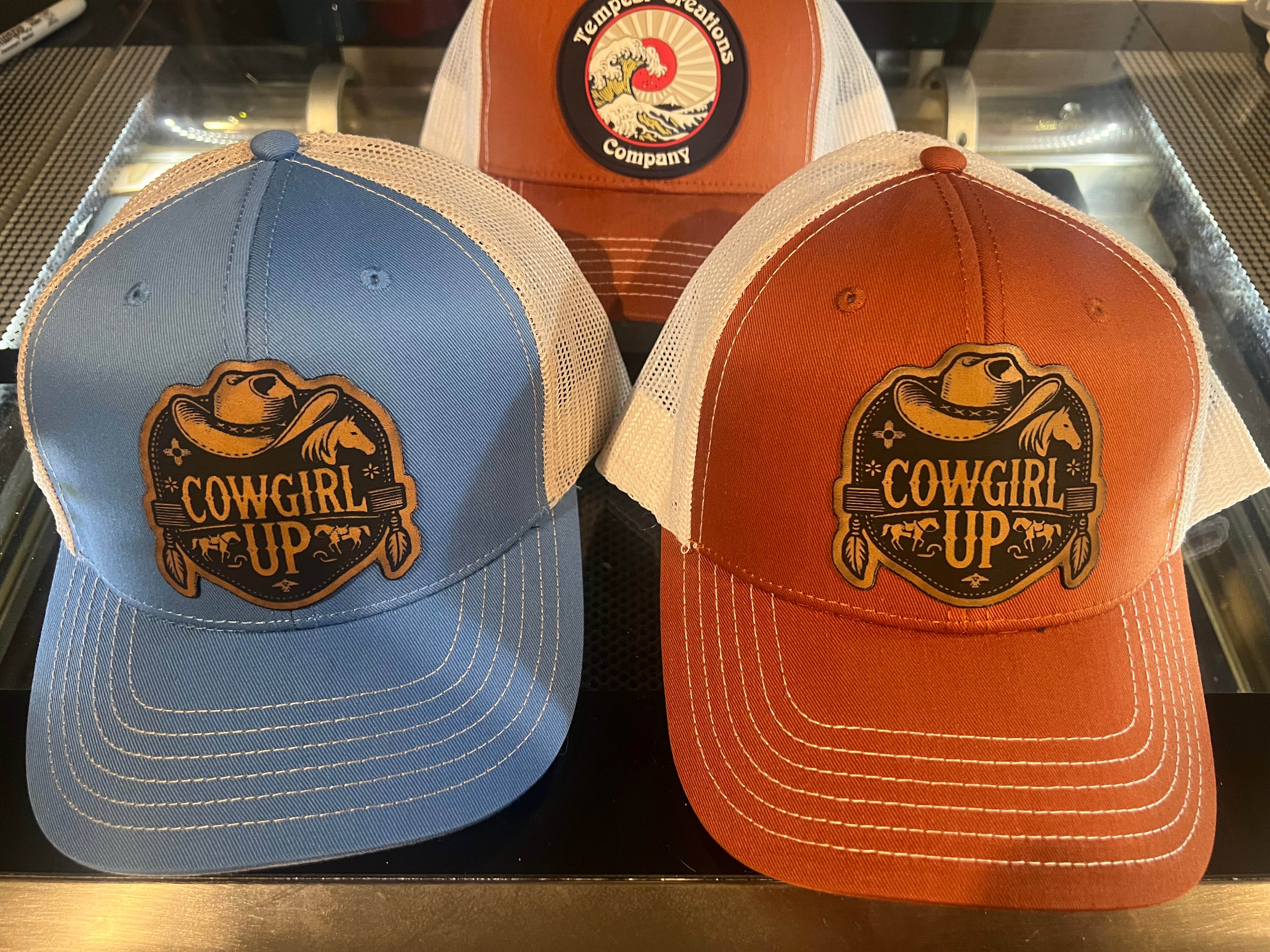 Cow Girl Up Hat, SnapBack Trucker Style