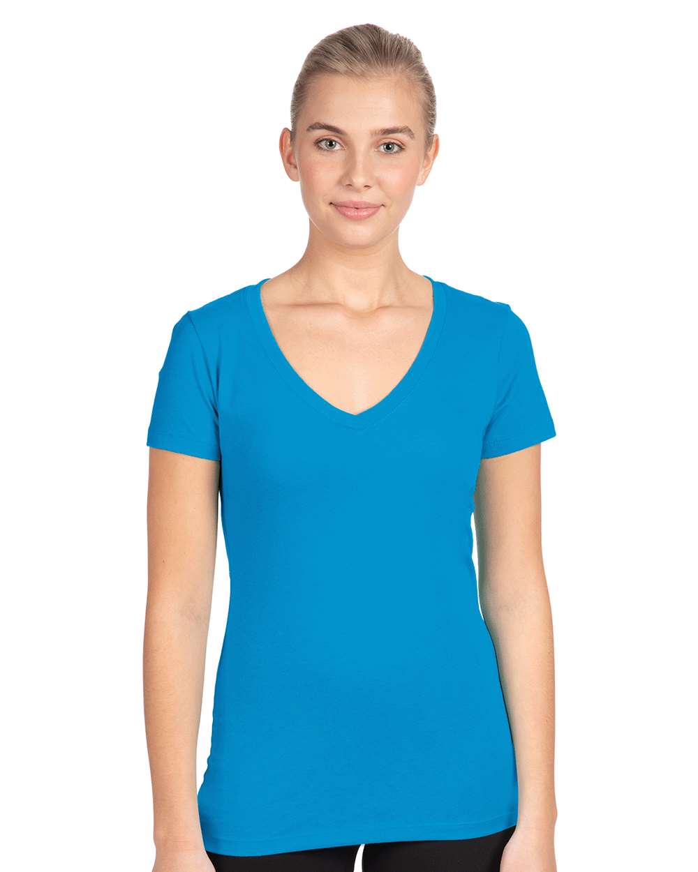 Ladies Premium V-neck Cut T-shirts