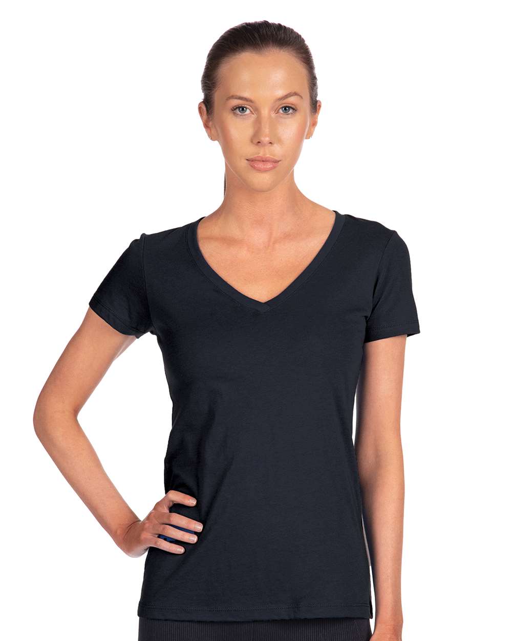 Ladies Premium V-neck Cut T-shirts