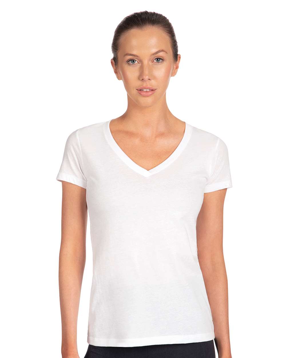 Ladies Premium V-neck Cut T-shirts