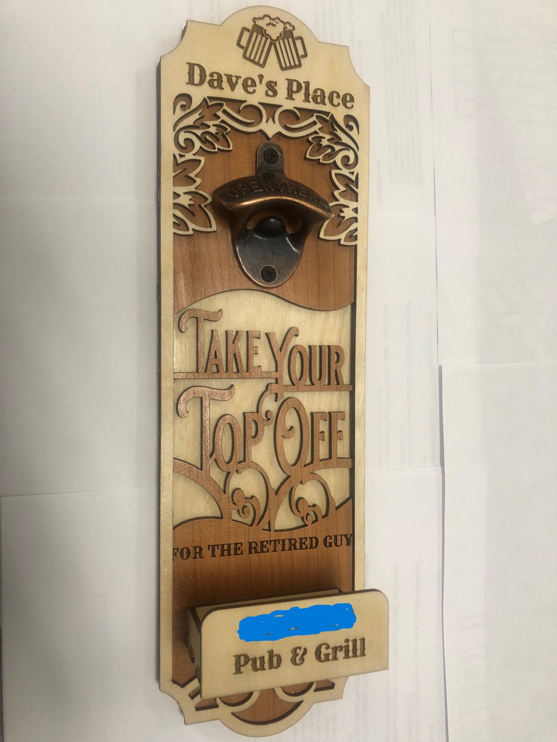 Customizable Bottle Opener