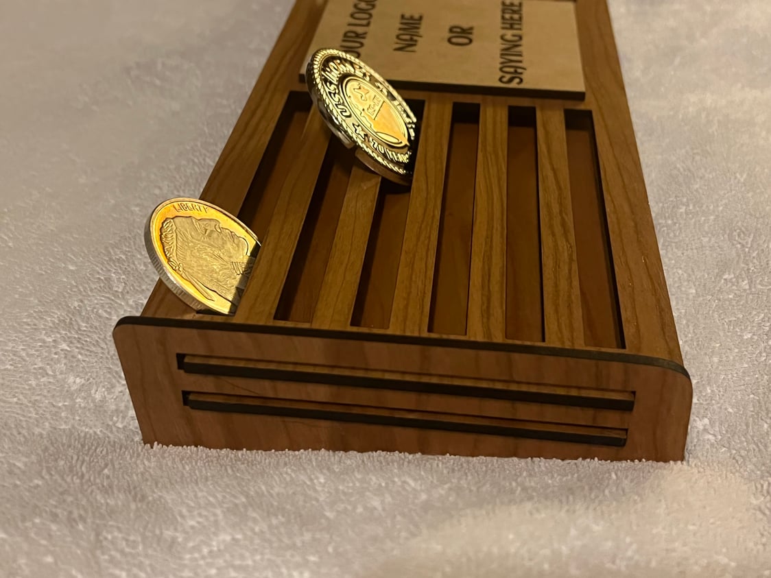Custom Challenge Coin Rack